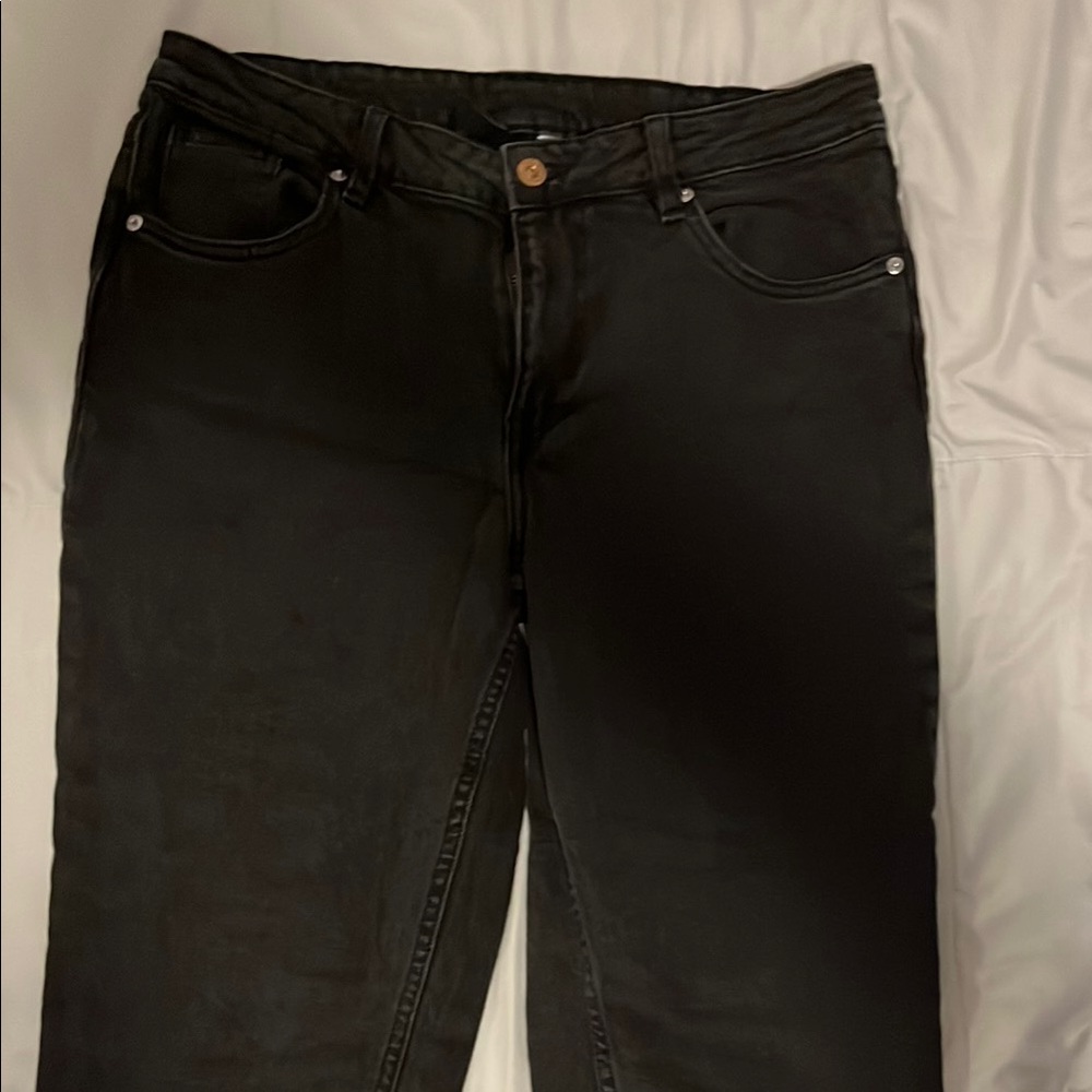 H&M Black Straight Leg Jeans Timeless Design